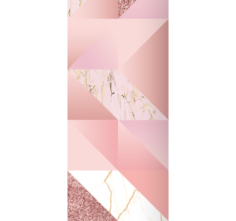 Pink golden marble bathroom blind - TenStickers