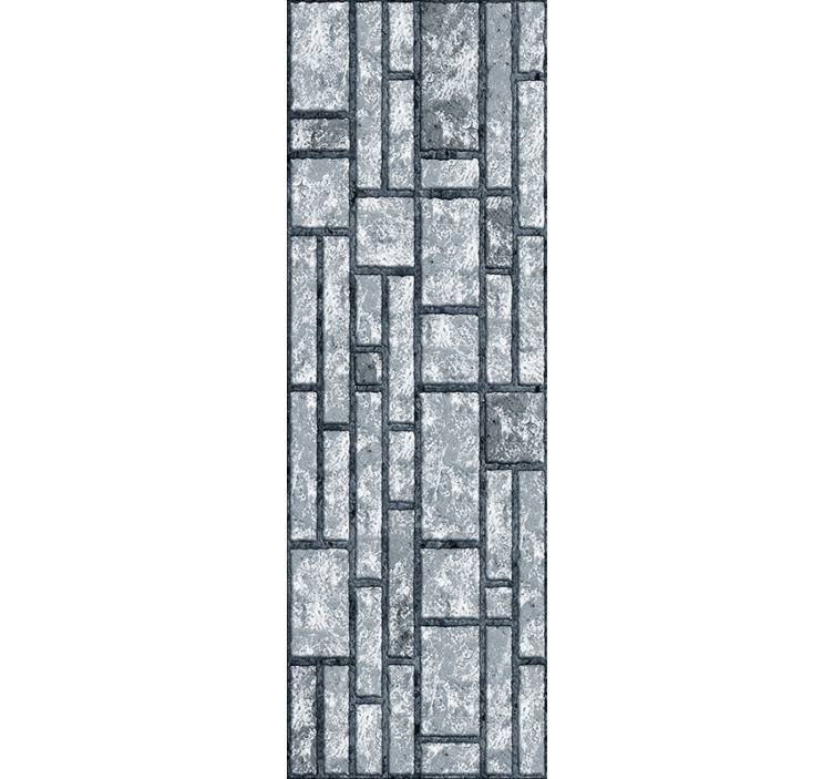 Home office blind in gray concrete blocks - TenStickers