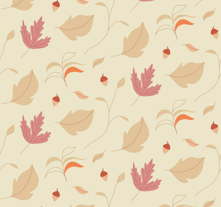 Home office blind autumn leaves design - TenStickers