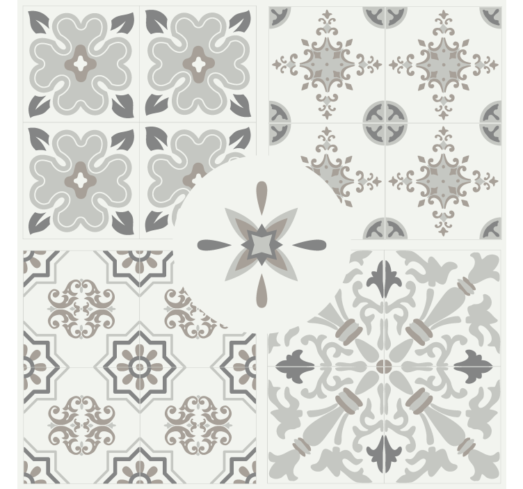Kitchen blind in grey mosaic tile design - TenStickers