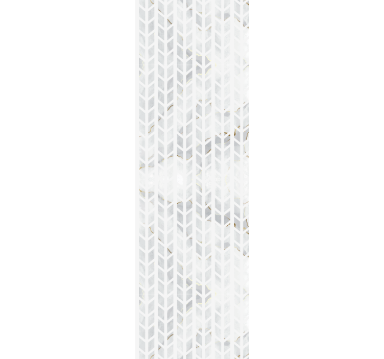 Dining room blind with small gold marble tiles - TenStickers