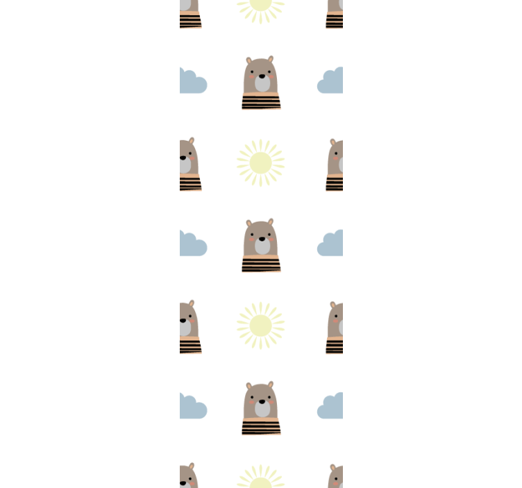 Childrens blind customisable brown bear - TenStickers