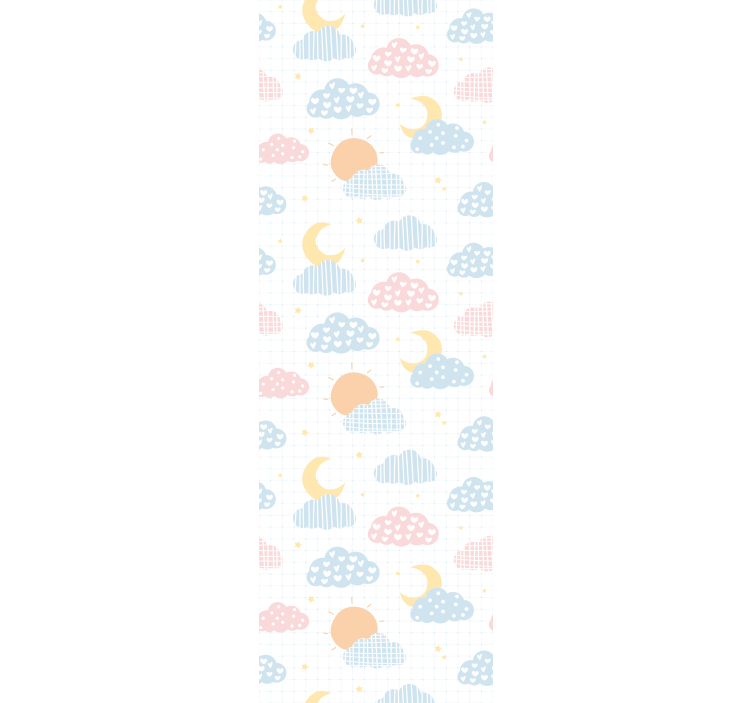 Childrens blind with adorable cloud patterns - TenStickers