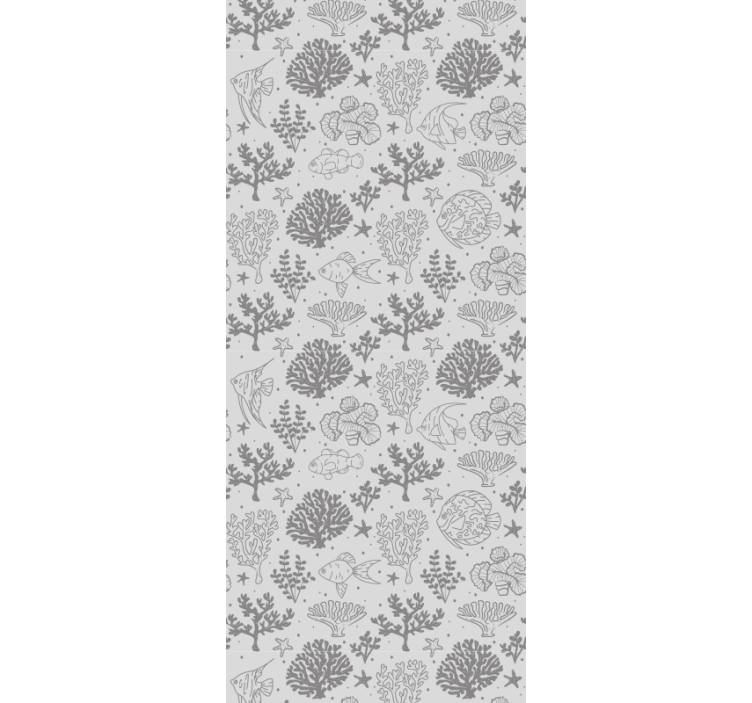 Childrens blind with vintage sea animals pattern - TenStickers