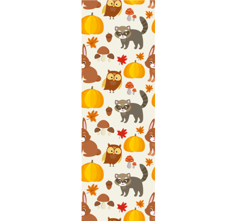 Childrens blind autumn forest animals - TenStickers