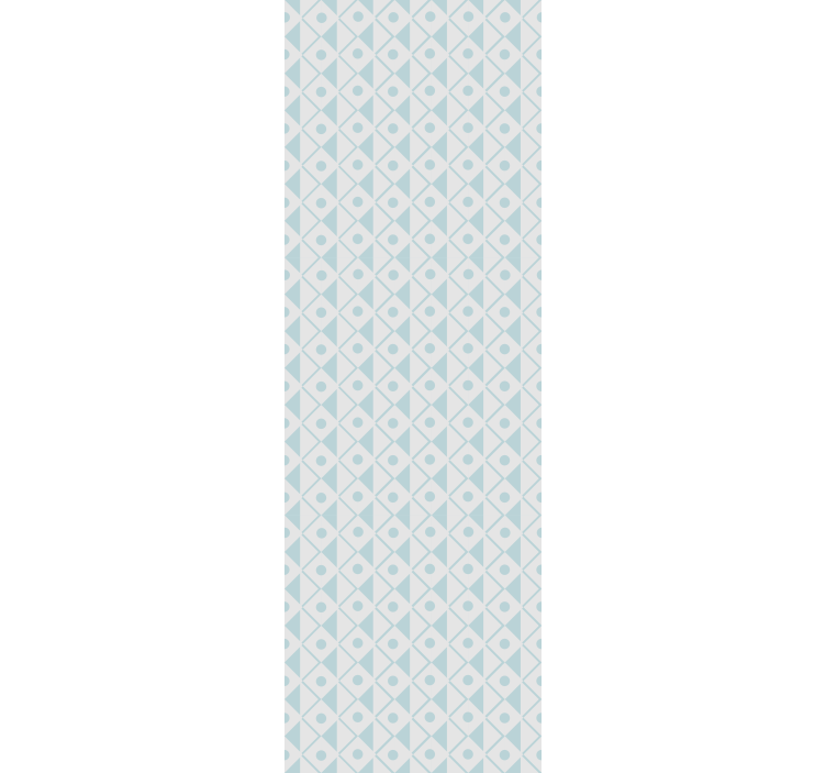 Childrens blind in blue and white rhombuses design - TenStickers