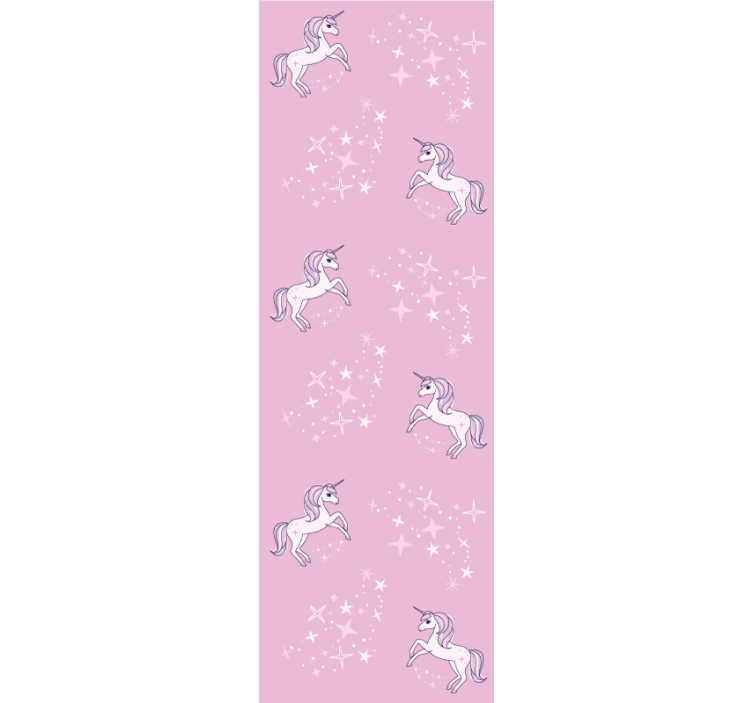 Childrens blind in pink pattern with unicorns - TenStickers