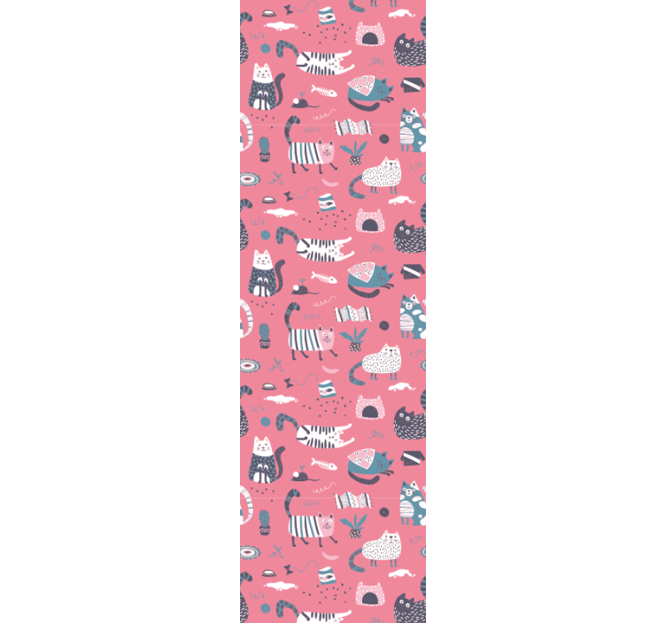 Children's blind nordic kittens - TenStickers