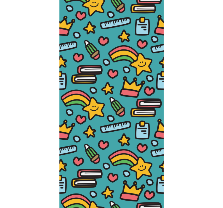 Kawaii child pattern childrens blind - TenStickers