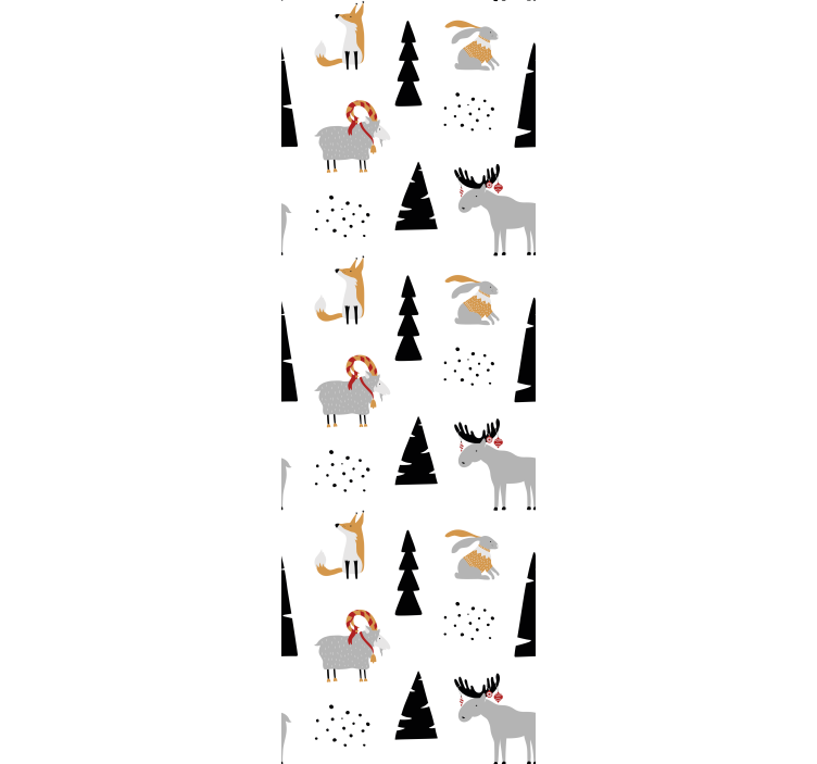 Childrens blind with winter animals design - TenStickers