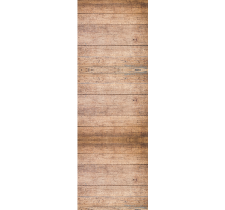 Office blind with horizontal rustic wood slats - TenStickers