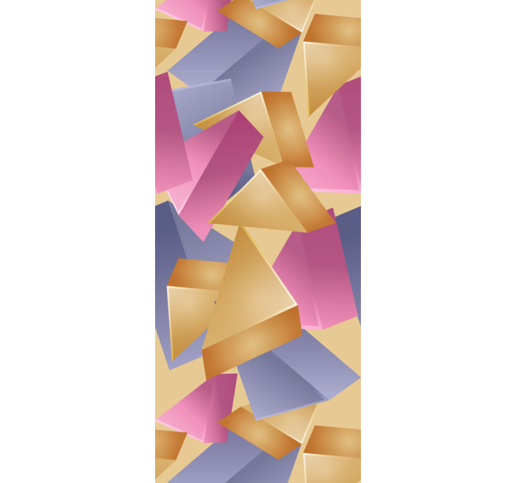 Office blind gold pyramid geometric design - TenStickers