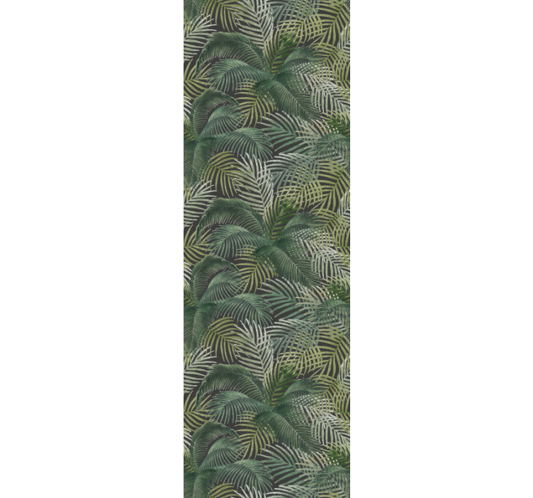 Office blind green palm leaves - TenStickers