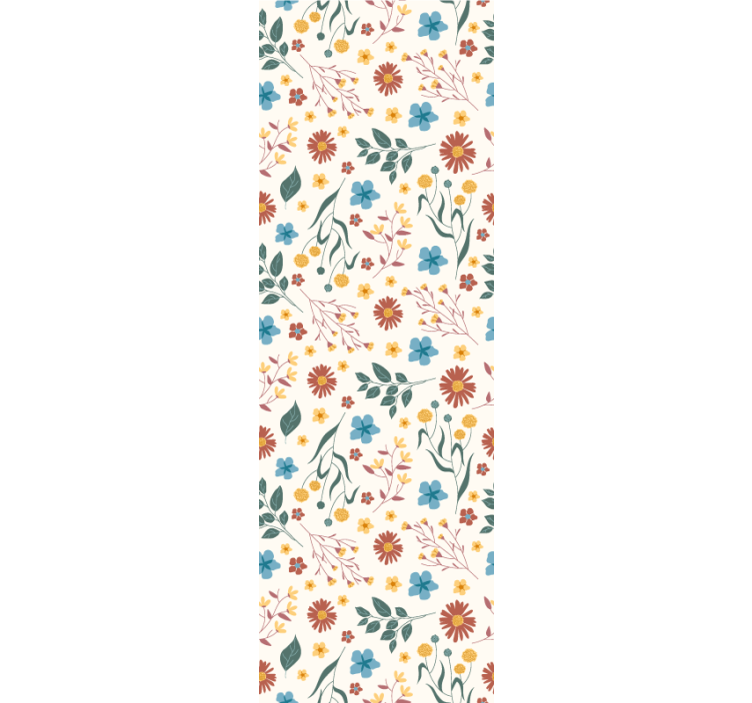 Office blind with various flowers and plants - TenStickers