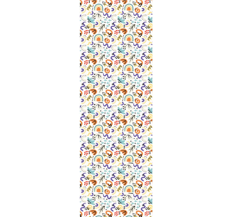 Office blind in organic flat abstract design - TenStickers