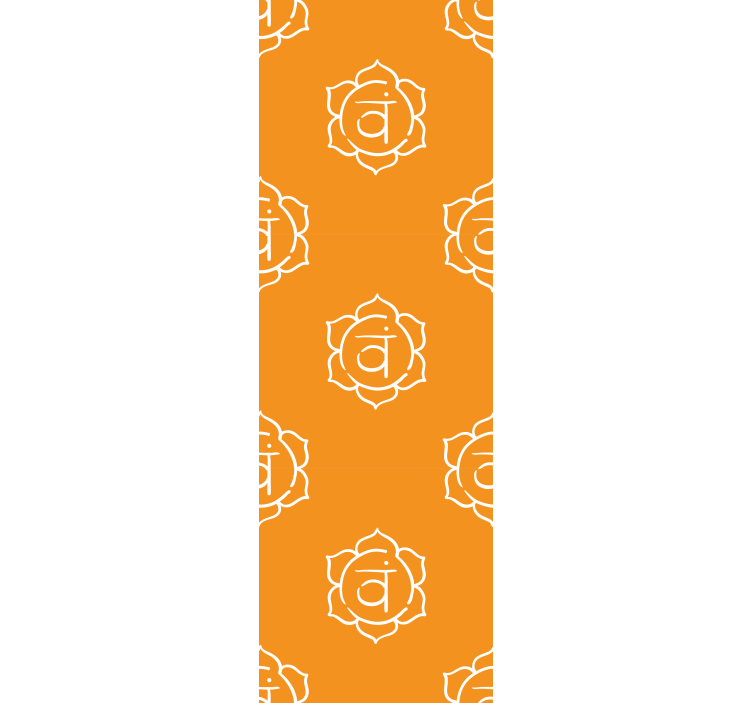 Office blind with beautiful sacral chakra design - TenStickers