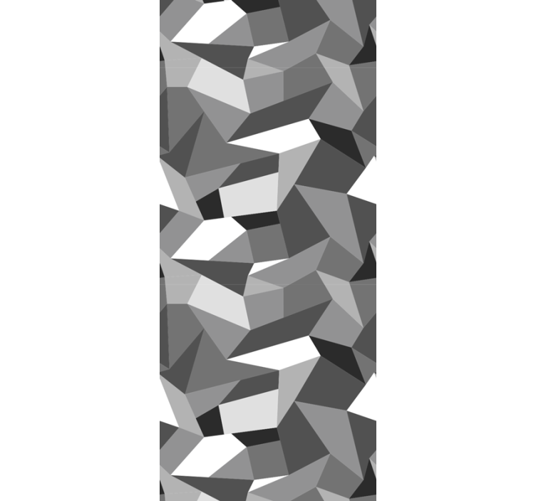 Office blind in black and white triangles - TenStickers