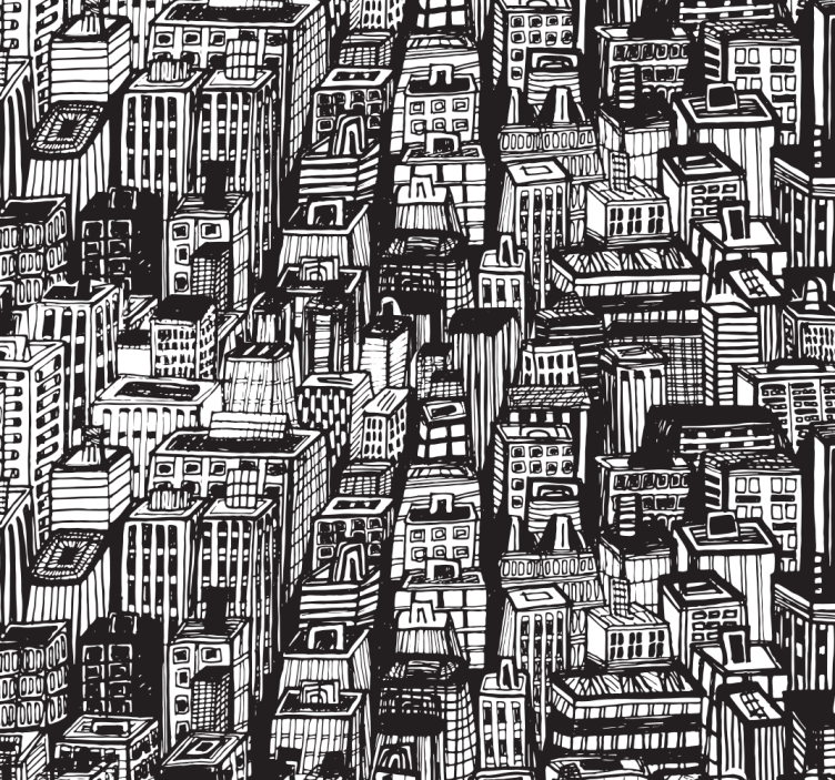 Office blind inspired by new york skyscrapers - TenStickers