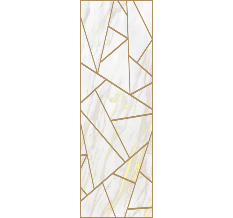 Office blind marble geometric mosaic - TenStickers