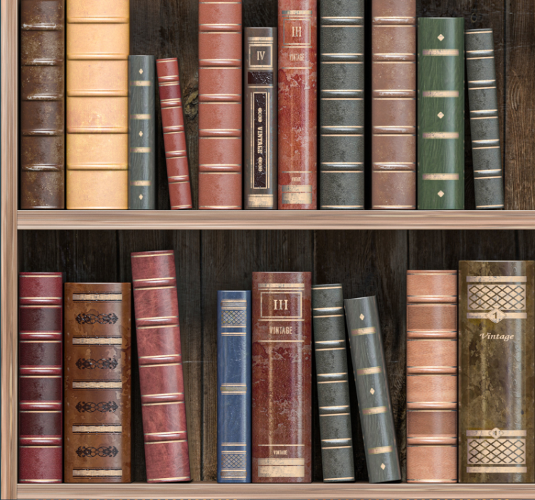 Office blind for library books - TenStickers