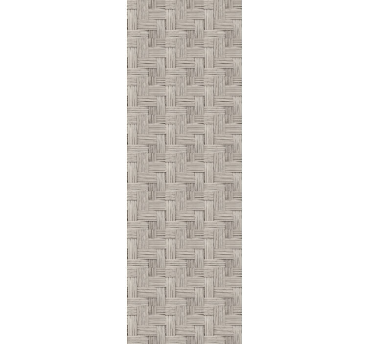 Office blind in gray handmade wicker effect - TenStickers