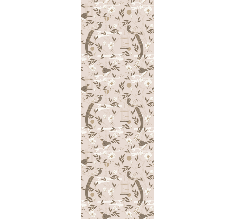 Teenage roller blind eclectic decor vintage leaves - TenStickers
