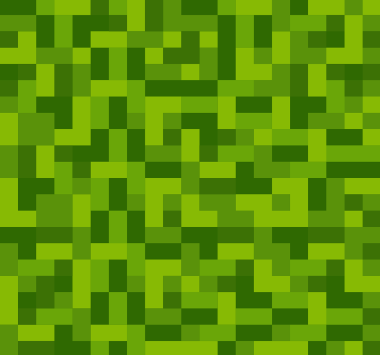 Teenage roller blind with green squared gaming design - TenStickers