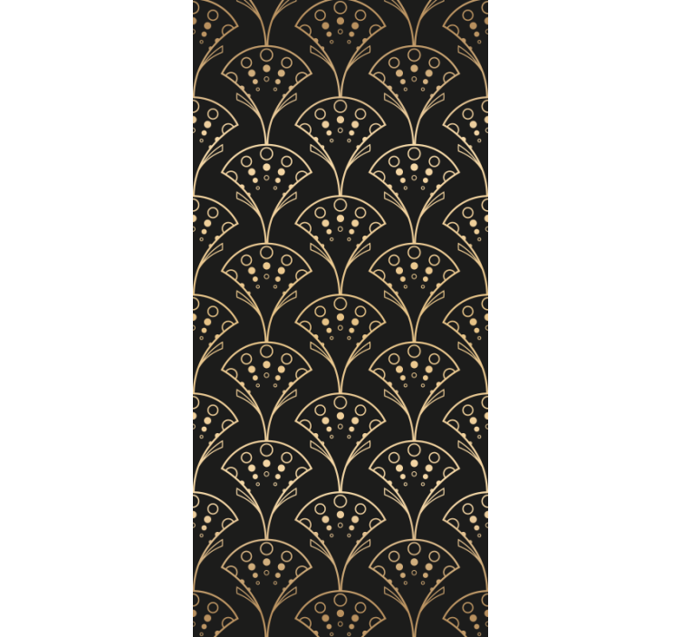 Modern blind with elegant golden designs - TenStickers