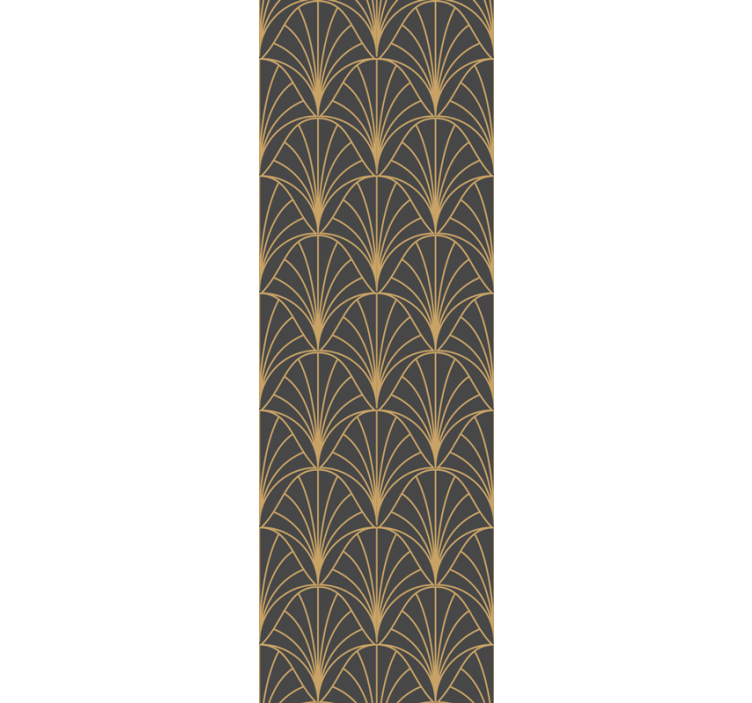 Modern blind with elegant gold patterns - TenStickers