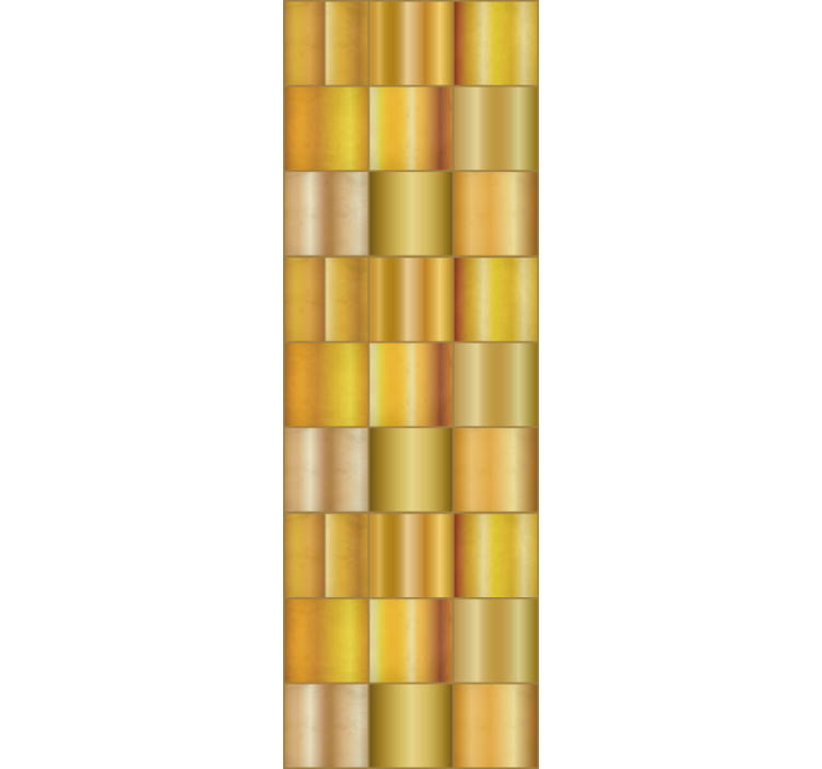 Modern blind in golden yellow blocks - TenStickers