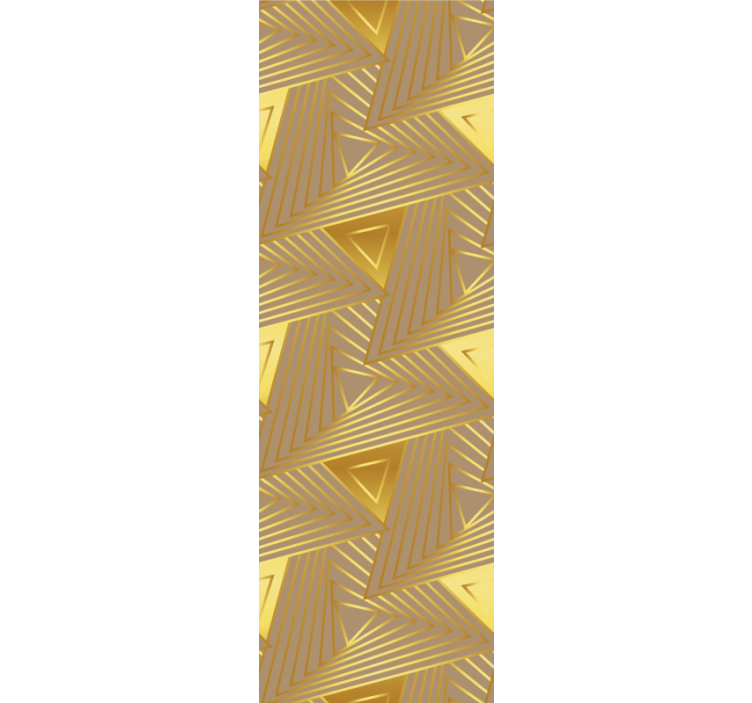 Modern blind eclectic golden geometric design - TenStickers