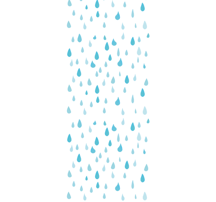 Modern blind blue watercolor water drops - TenStickers
