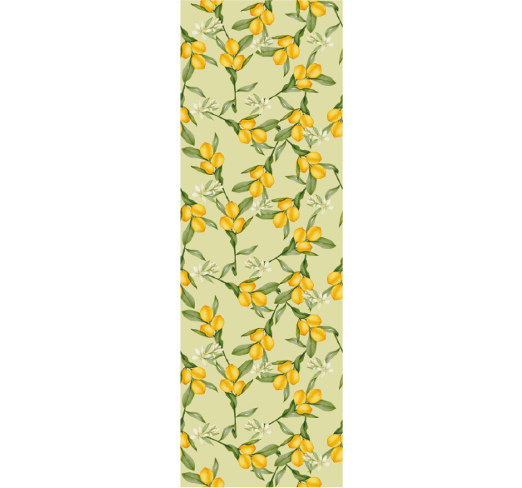Modern blind tropical summer lemons pattern - TenStickers