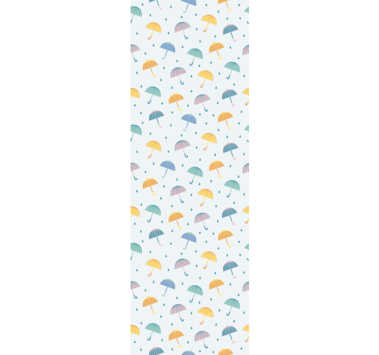 Modern blind with colorful umbrellas cartoon design - TenStickers