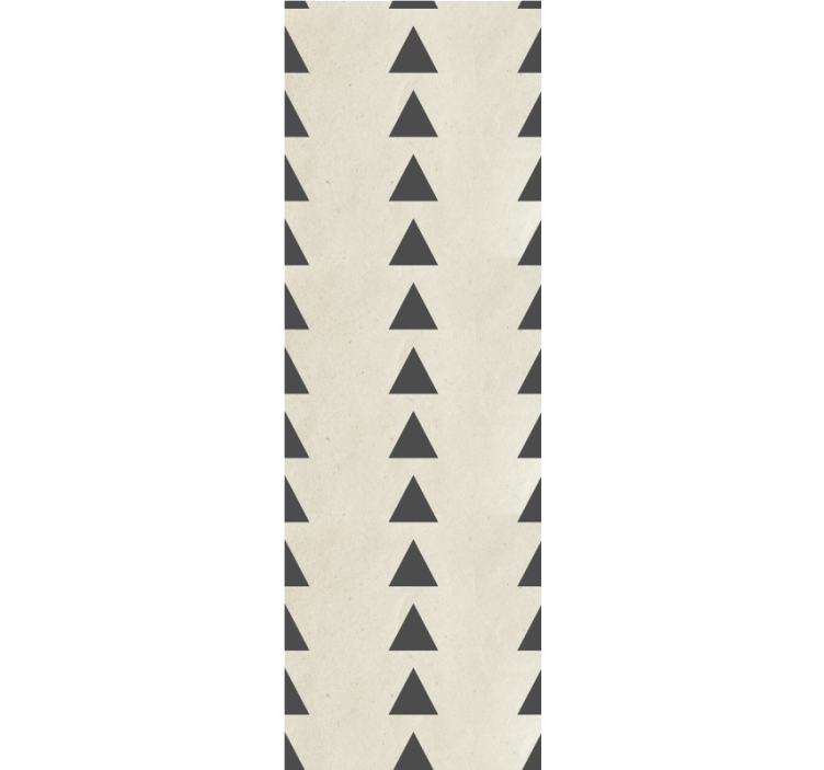 Modern blind in distressed dark grey triangle design - TenStickers