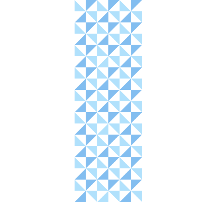 Modern blind light blue triangle pattern - TenStickers
