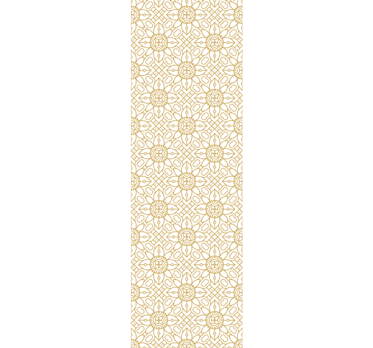 Modern blind with white floral pattern - TenStickers