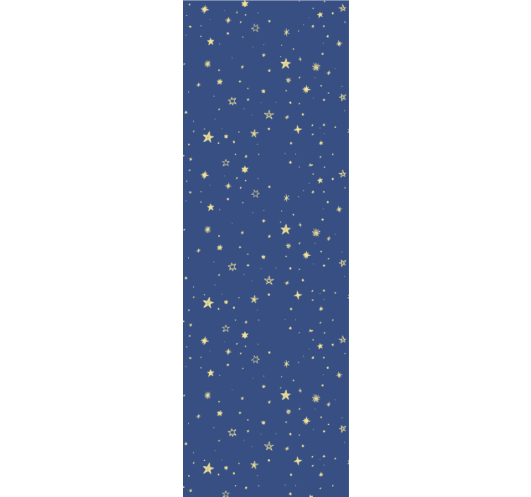 Modern blind golden stars on blue background - TenStickers