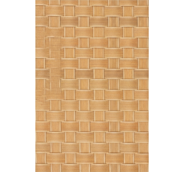 Texture and pattern blind natural wicker grid design - TenStickers