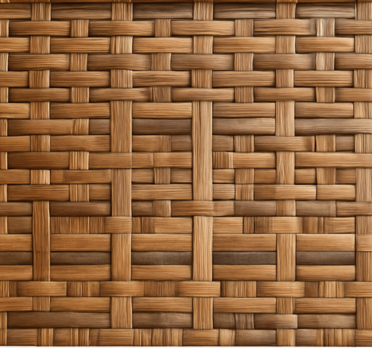 Texture and pattern blind rustic dark willow weave - TenStickers