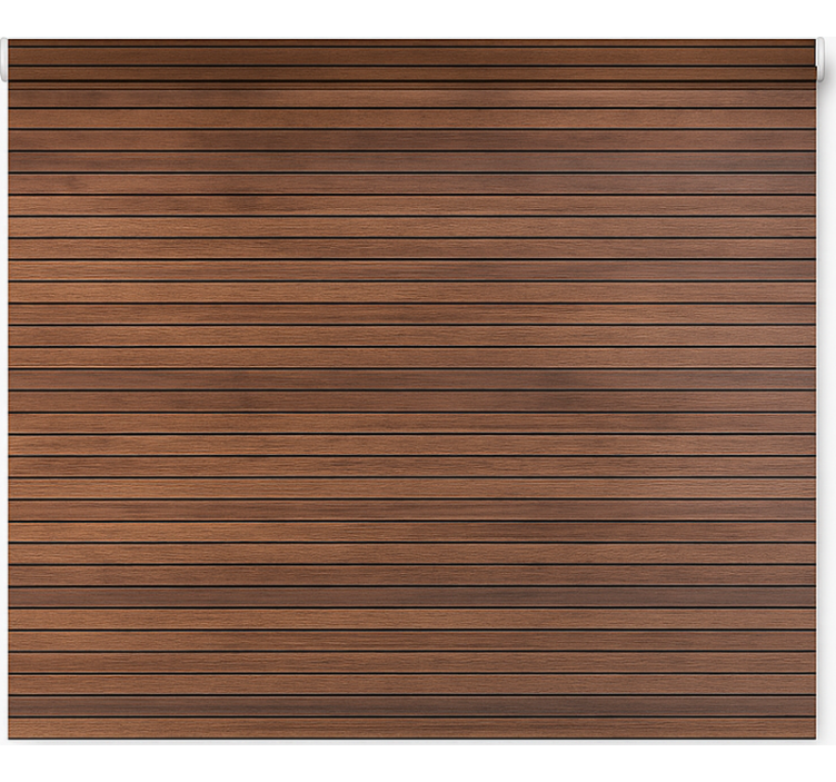 Texture and pattern blind parallel walnut slats - TenStickers