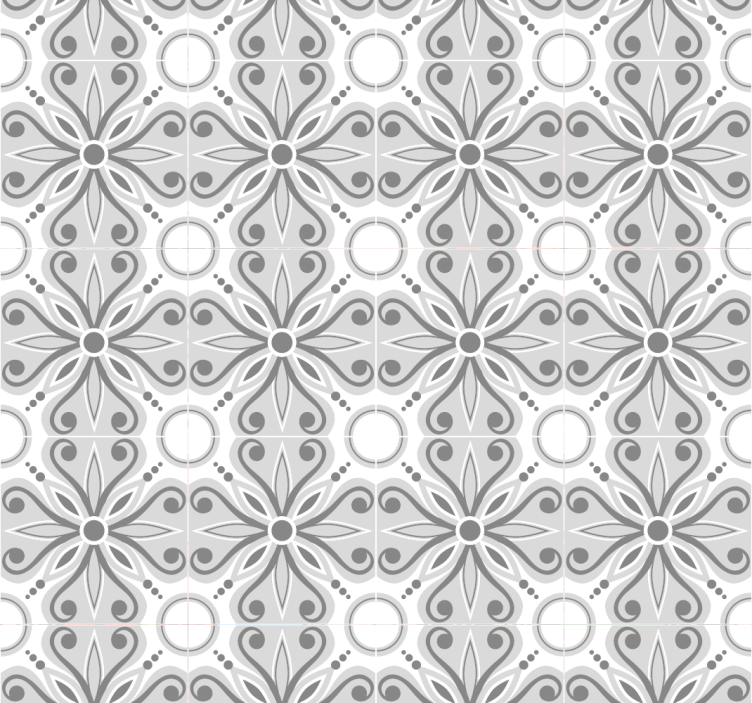Grey blind in moroccan style - TenStickers