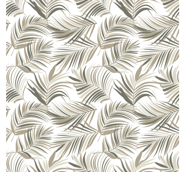 Grey blind with elegant leaf designs - TenStickers