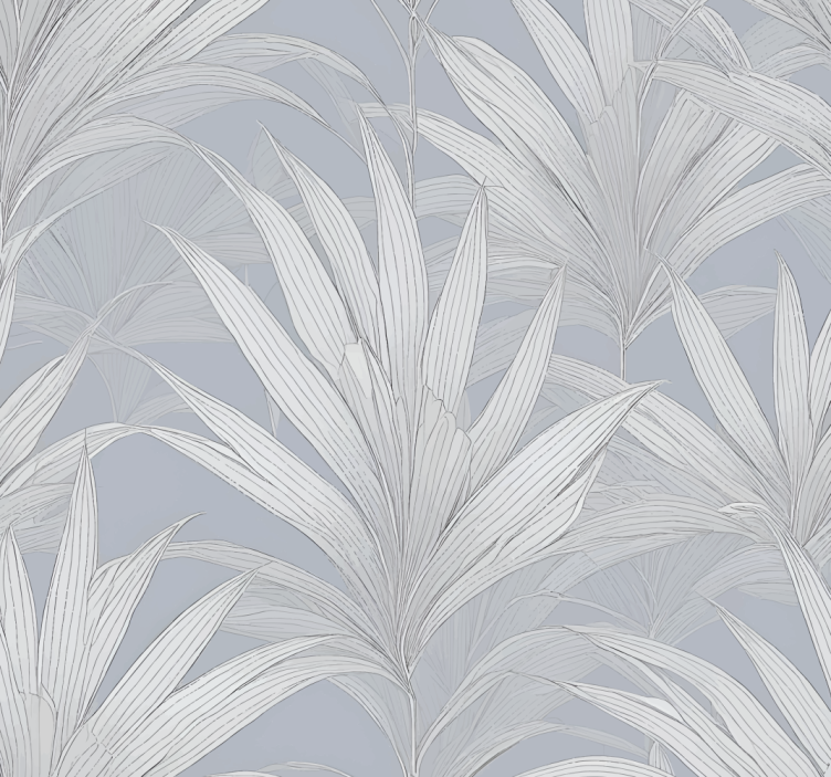Grey blind with palm leaves design - TenStickers