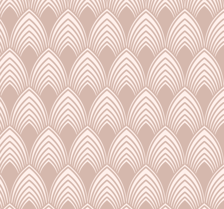 Pink blind in vintage geometric design - TenStickers