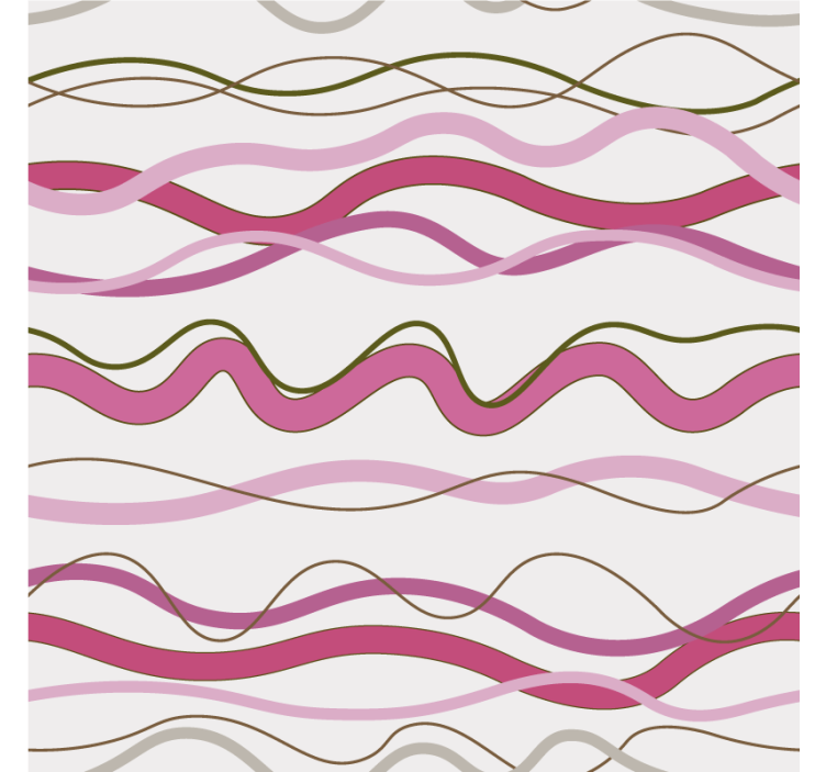 Pink blind with wavy pink stripes - TenStickers