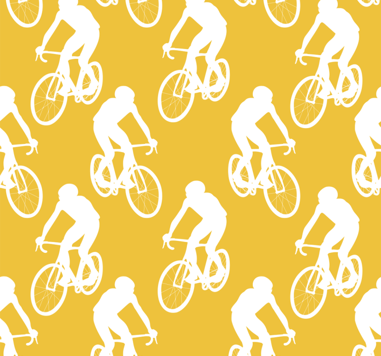 Yellow blind for cyclists - TenStickers