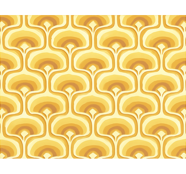 Yellow blind retro yellow design - TenStickers