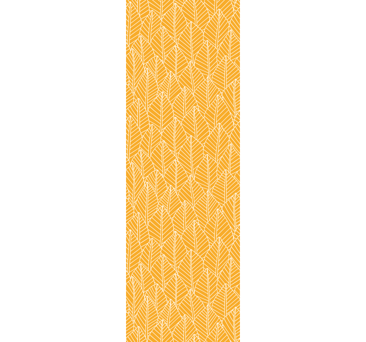 Yellow blind with foliage yellow design - TenStickers