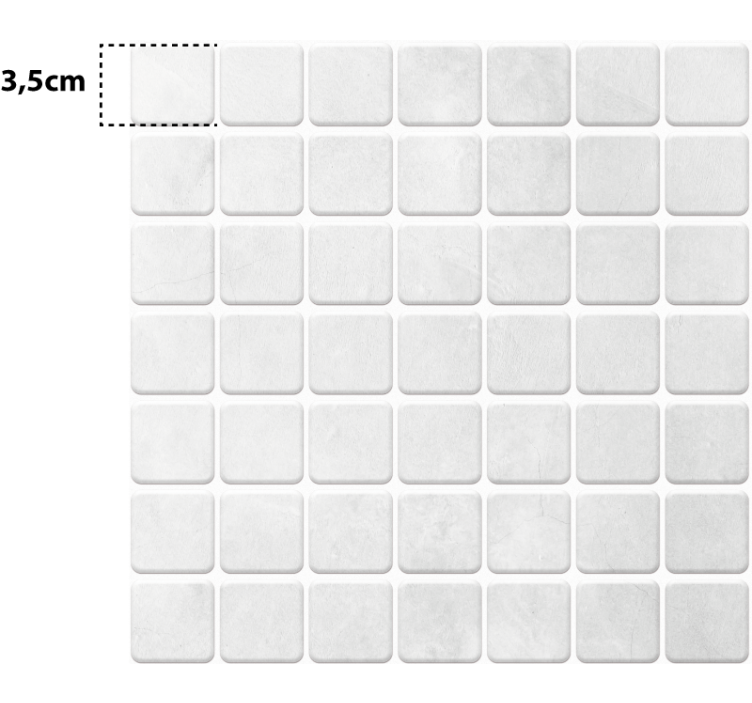 White blind white mesh mosaic - TenStickers